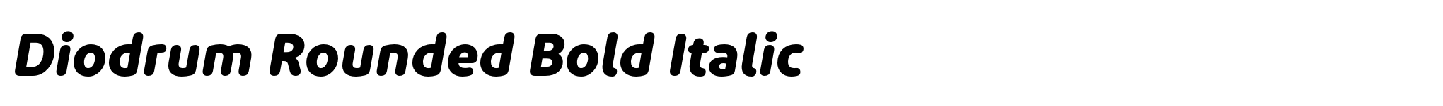 Diodrum Rounded Bold Italic image